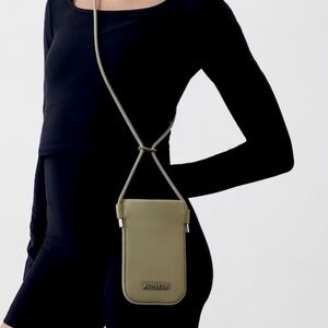 Athleta compact padded neoprene phone Crossbody Bag